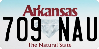 AR license plate 709NAU