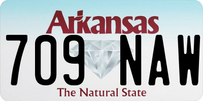 AR license plate 709NAW