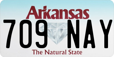 AR license plate 709NAY