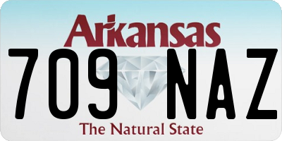 AR license plate 709NAZ
