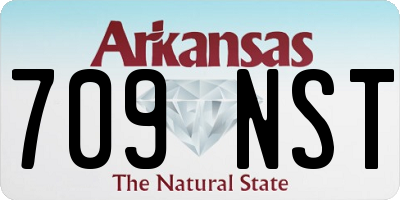 AR license plate 709NST