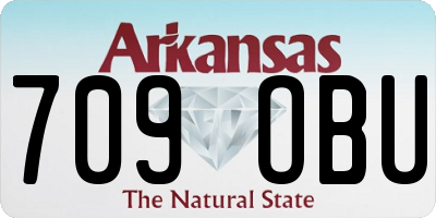 AR license plate 709OBU
