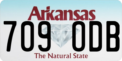 AR license plate 709ODB