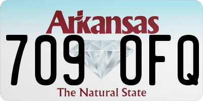 AR license plate 709OFQ