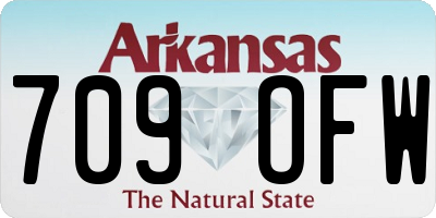 AR license plate 709OFW