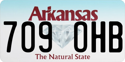 AR license plate 709OHB