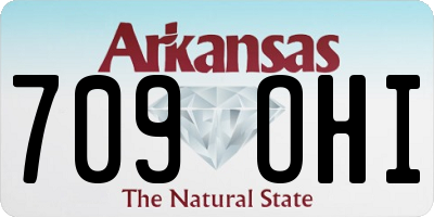 AR license plate 709OHI