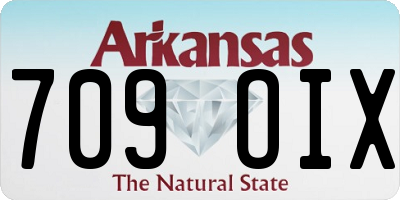 AR license plate 709OIX