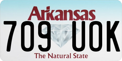 AR license plate 709UOK