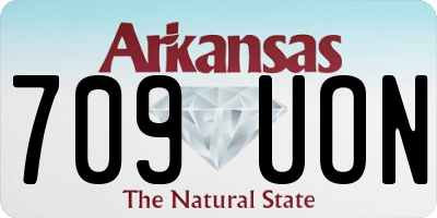 AR license plate 709UON