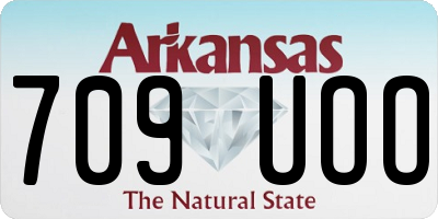 AR license plate 709UOO