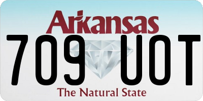 AR license plate 709UOT