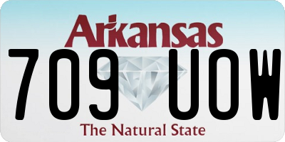 AR license plate 709UOW