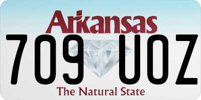 AR license plate 709UOZ