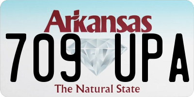 AR license plate 709UPA