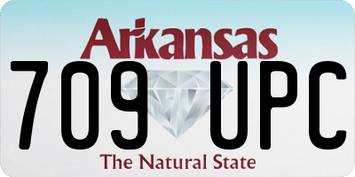 AR license plate 709UPC