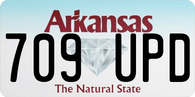 AR license plate 709UPD
