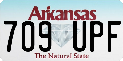 AR license plate 709UPF