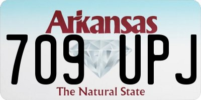 AR license plate 709UPJ