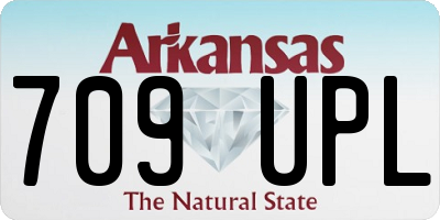 AR license plate 709UPL
