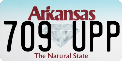 AR license plate 709UPP