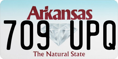 AR license plate 709UPQ