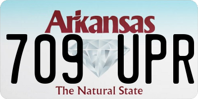 AR license plate 709UPR