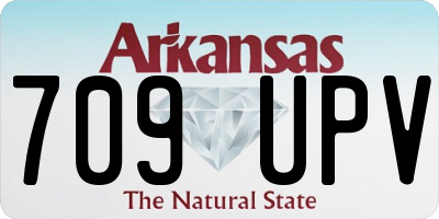 AR license plate 709UPV