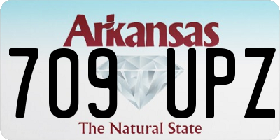 AR license plate 709UPZ