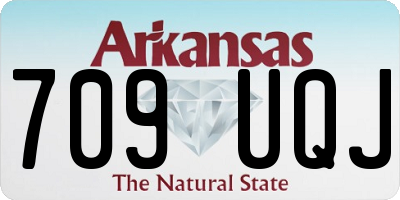 AR license plate 709UQJ