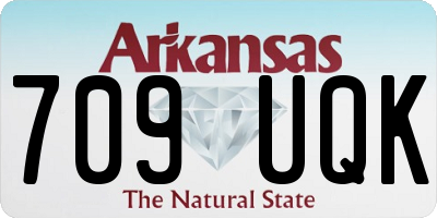 AR license plate 709UQK