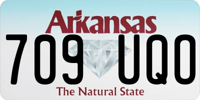AR license plate 709UQO