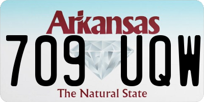 AR license plate 709UQW
