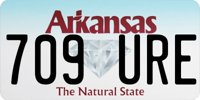 AR license plate 709URE
