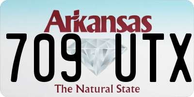AR license plate 709UTX