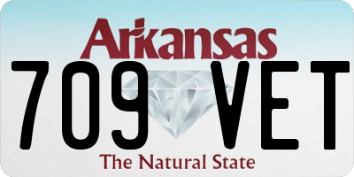 AR license plate 709VET