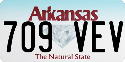 AR license plate 709VEV