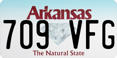 AR license plate 709VFG