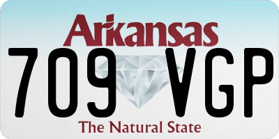 AR license plate 709VGP