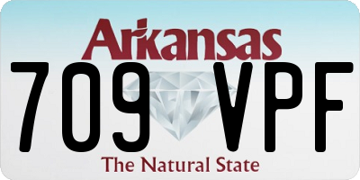 AR license plate 709VPF