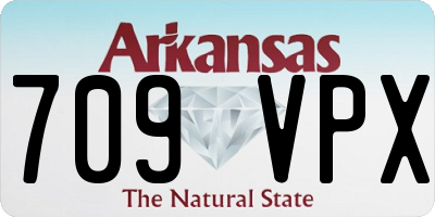AR license plate 709VPX