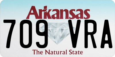 AR license plate 709VRA