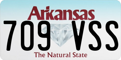 AR license plate 709VSS