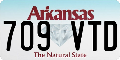 AR license plate 709VTD