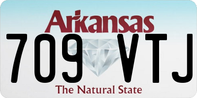 AR license plate 709VTJ