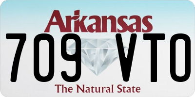 AR license plate 709VTO