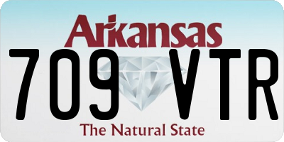 AR license plate 709VTR
