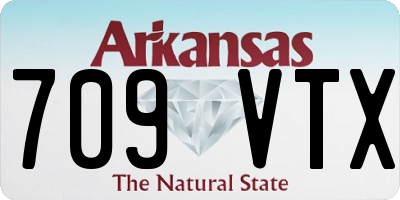 AR license plate 709VTX