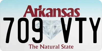AR license plate 709VTY