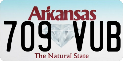 AR license plate 709VUB